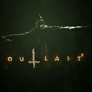 Linked navigational image of the Outlast 2 title text, for Outlast 2 support page